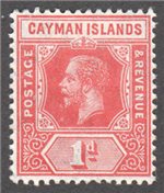 Cayman Islands Scott 34 Mint